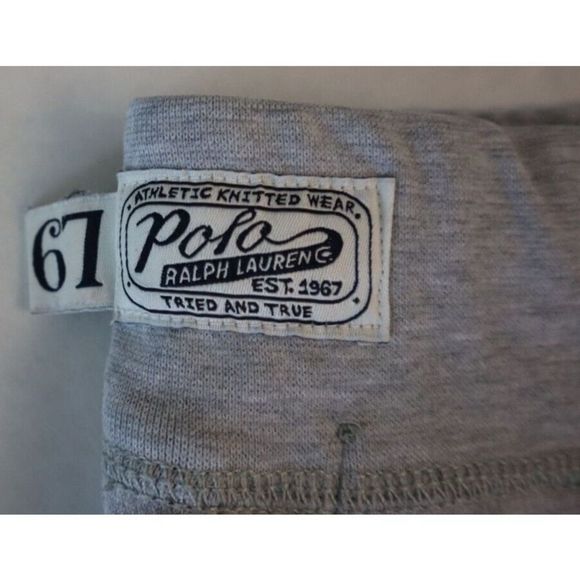 Polo Ralph Lauren Men Sz L Andover Gray Heather Fleece Logo Jogger Pants $110 - Picture 6 of 10